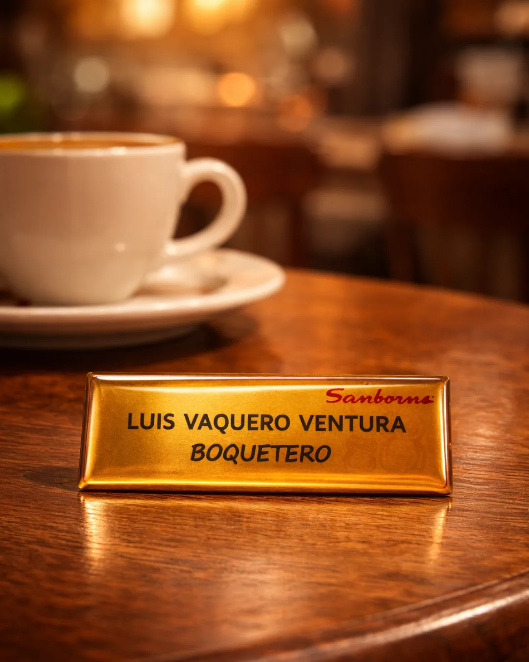 Gafete metálico personalizado