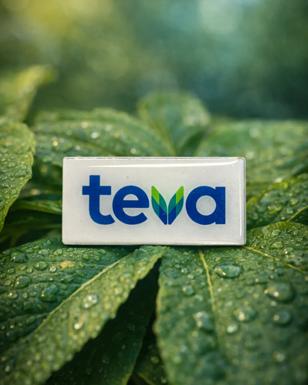 Gafete corporativo TEVA con datos del empleado