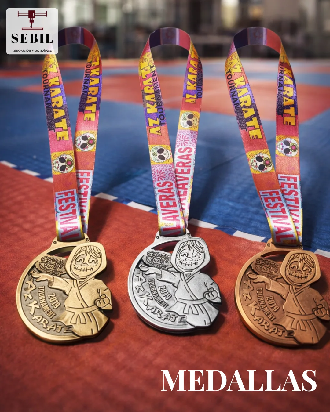 Medalla deportiva grabada IACH